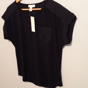 Calvin Klein top deep navy size small